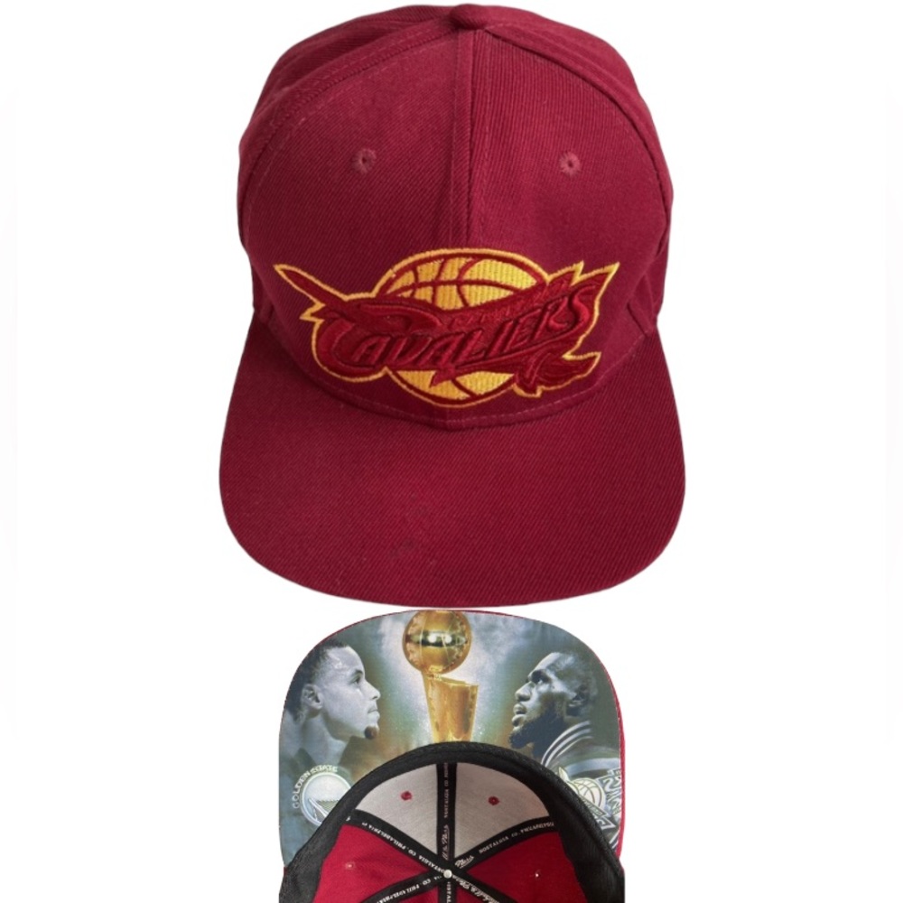 Cleveland Cavaliers Lebron James and Steph Curry Image 2017 Playoff Snapback